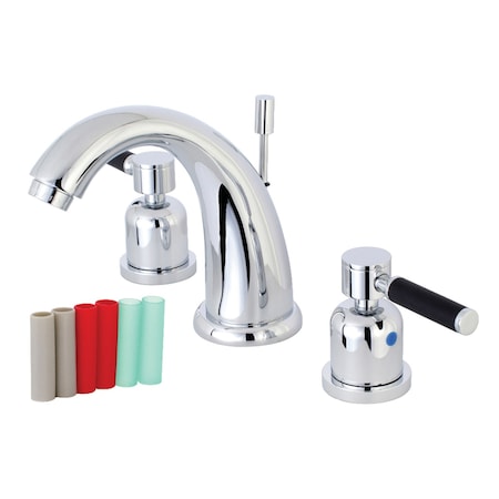 Kingston Brass KB8981DKL 8" Widespread Bathroom Faucet, Polished Chrome KB8981DKL